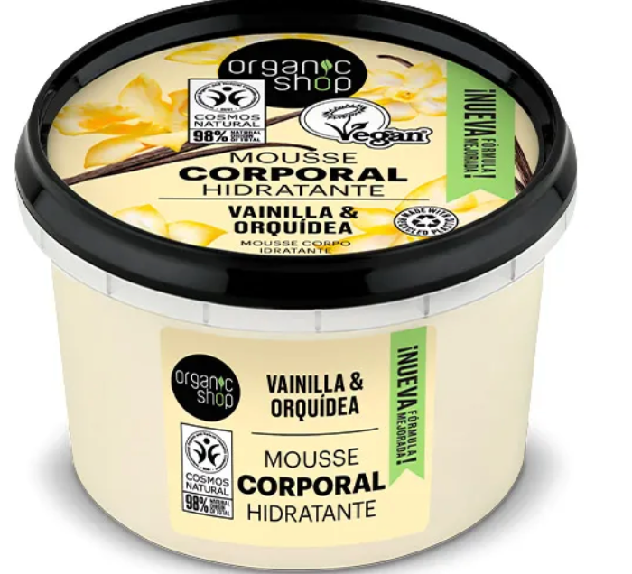 Mousse Corporal NATURAL de Vainilla y Orquídea