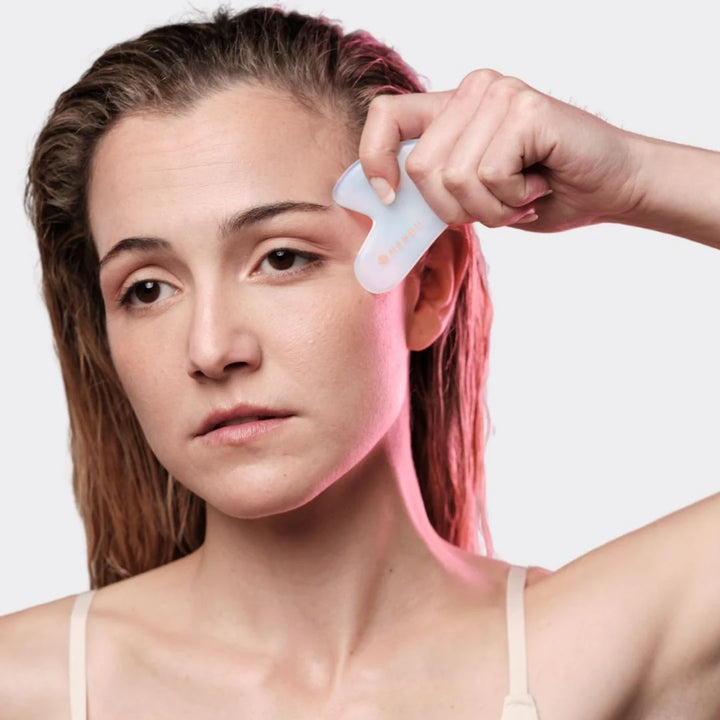 GUA SHA de Cuarzo Blanco